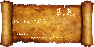 Boldog Márta névjegykártya